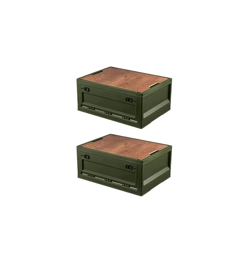 RMAN® 2er Set Aufbewahrungsbox mit Deckel 35L Campingbox mit 4